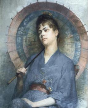 Woman with a Japanese Parasol